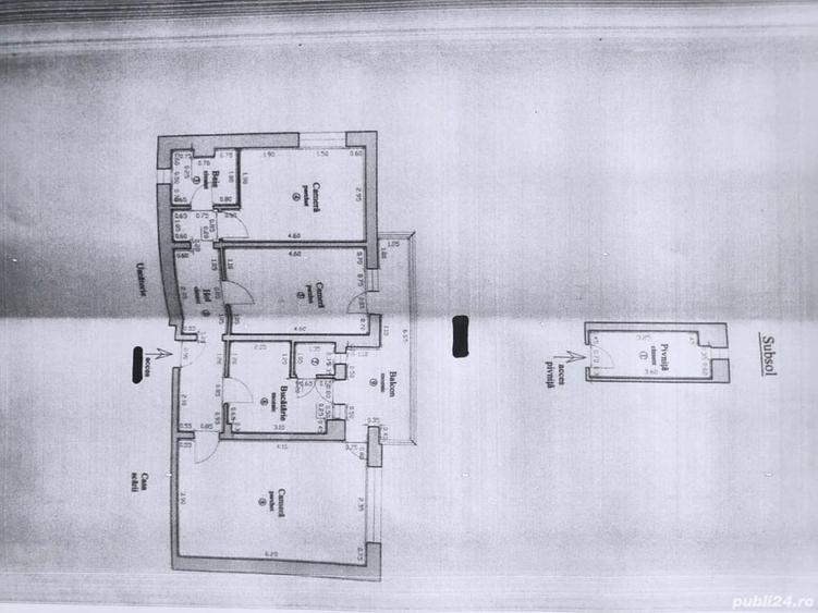 Apartament cu 3 camere decomandat în Astra