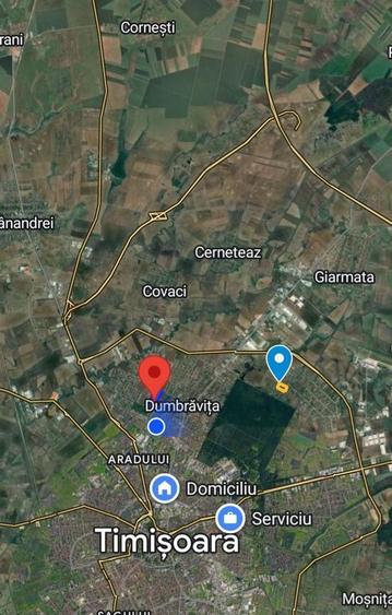 Teren Construcții intravilan de 757 mp, în Dumbrăvița