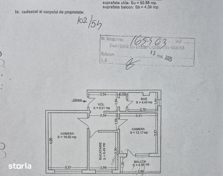 Apartament cu 2 camere decomandat în Central
