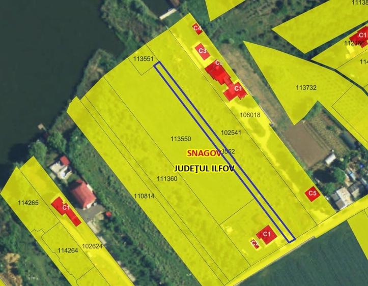 Teren Construcții intravilan de 7100 mp, în Snagov