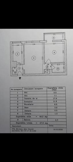 Apartament cu 2 camere semidecomandat în Ultracentral