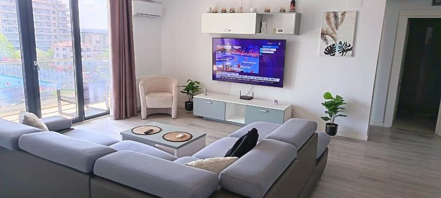 Apartament cu 2 camere nedecomandat, mobilat în Nord