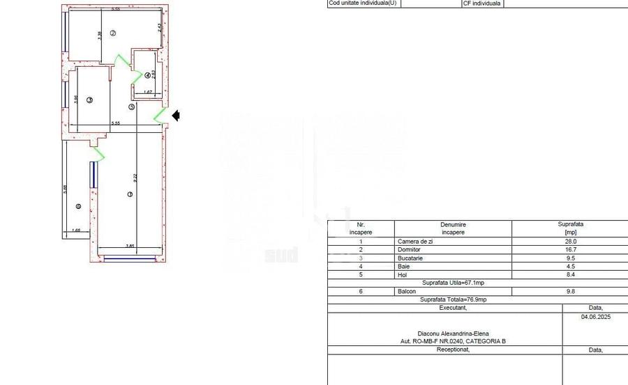 Apartament 2 camere 77 mp in complexul Green Garden. - 12