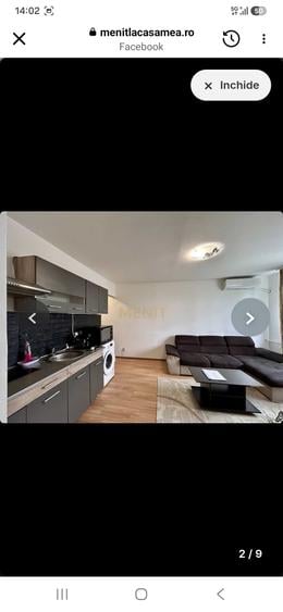 Apartament cu 2 camere semidecomandat în Central