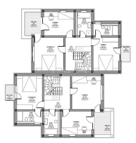 Duplex cu 5 camere cu Canalizare în Feleacu