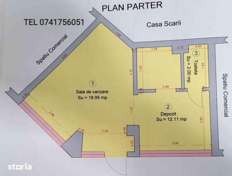 Spațiu comercial, de 39 mp, în Iosia
