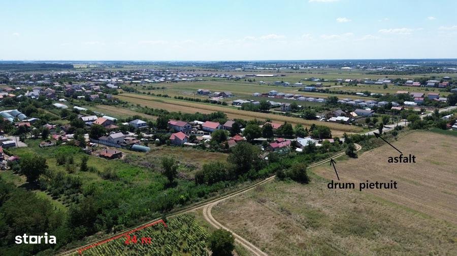 Teren intravilan in Darza (langa Buftea) deschidere 24m, pret negocia - 5