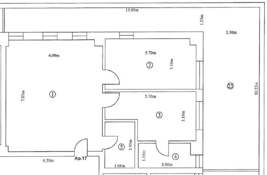 Apartament cu 3 camere în Doamna Ghica