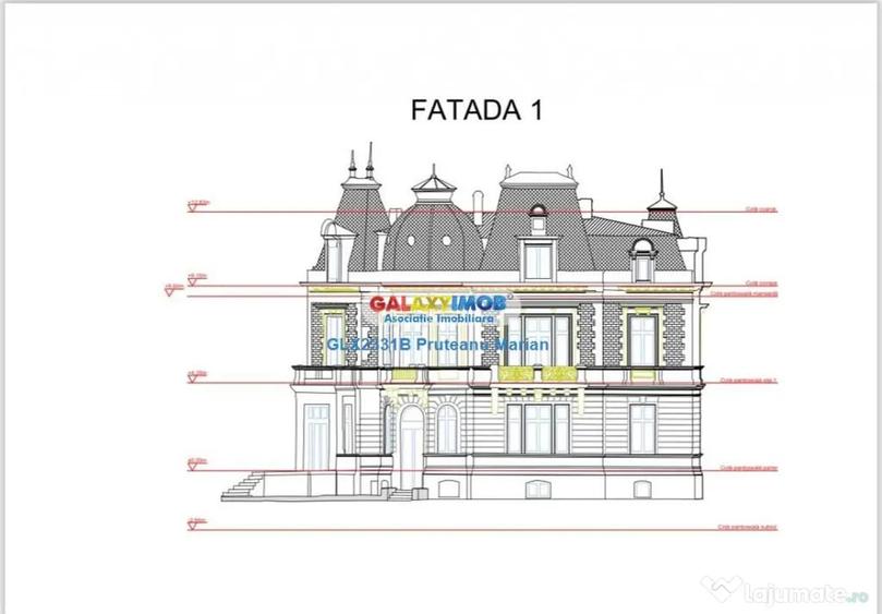 Casă cu 12 camere cu Teren 450 Mp în P-ța Romană