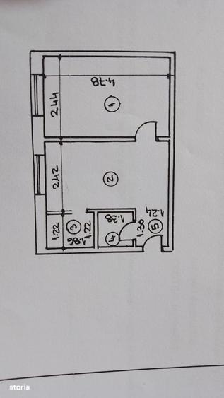 Studio decomandat, 30 mp, etaj 1/4, centrala proprie, Rahova - 4