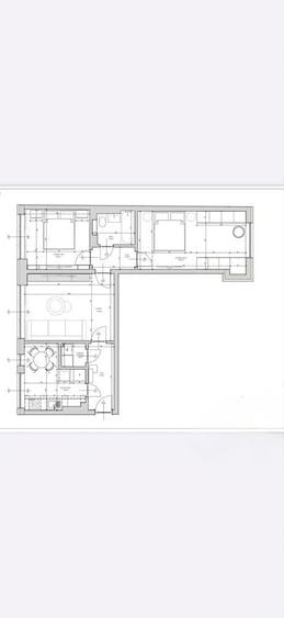 Apartament cu 3 camere semidecomandat, mobilat în Ștefan cel Mare