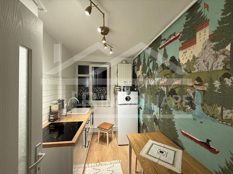 Apartament cu 2 camere decomandat, mobilat în 7 Noiembrie