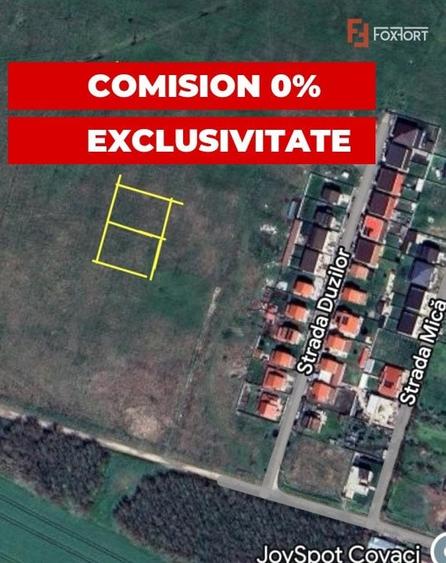 Teren Construcții intravilan de 743 mp, în Covaci