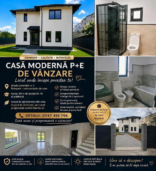 Casa moderna de vanzare Boto?ani zona Imparat Traian - 3