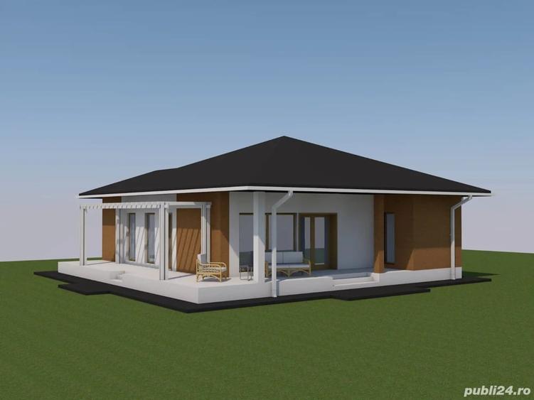 Casă cu 3 camere cu Teren 1000 Mp în Central