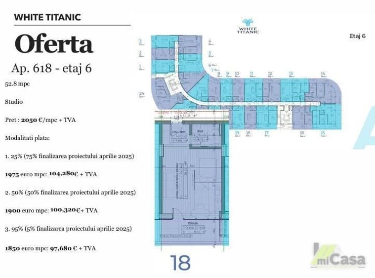 Apartament 1 Camera - Complex Rezidential WHITE TITANIC - Mamaia - 1
