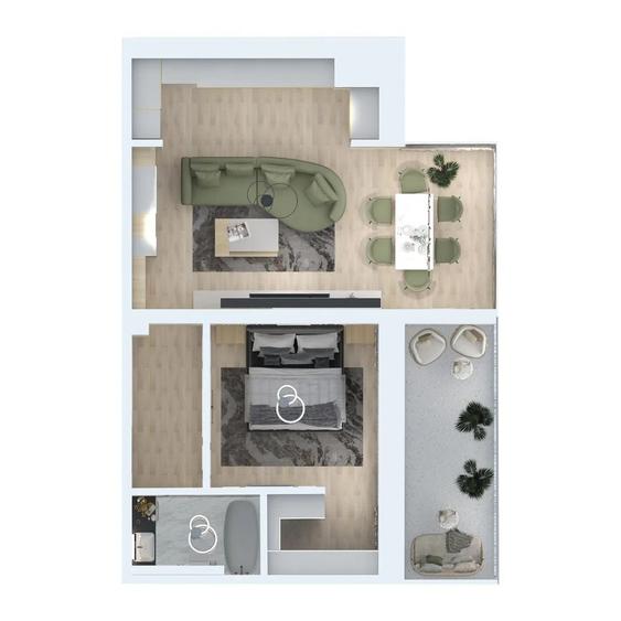 Apartament cu 2 camere în Sebastian