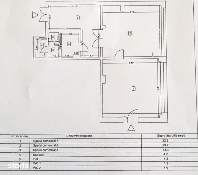 Victoria, SPATIU COMERCIAL din constructie, 90 mp., amenajat - 2