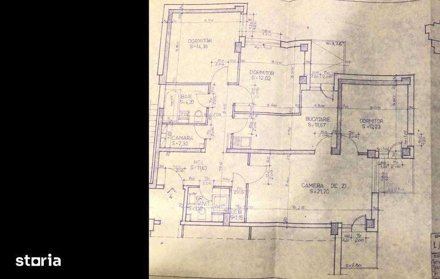 Apartament cu 4 camere decomandat în Delfinariu