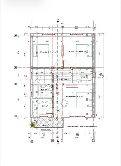 Casă cu 4 camere cu Teren 270 Mp în Central