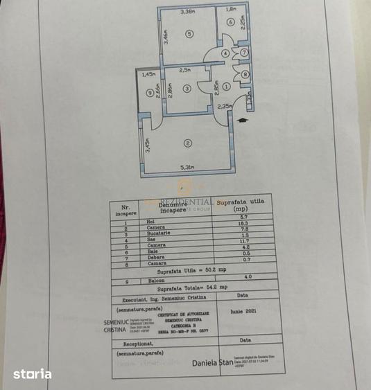 De inchiriat Apartament 2 camere decomandat | 54 mp, Sos. Salaj - 2