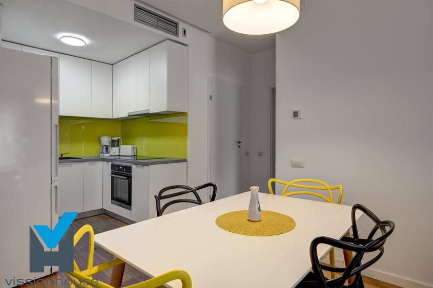 Apartament cu 2 camere semidecomandat, mobilat în Herăstrău