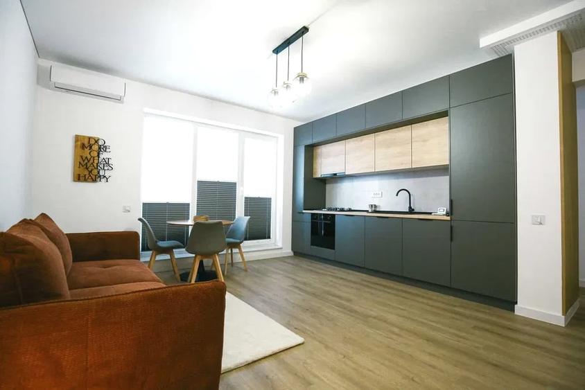 Apartament cu 2 camere semidecomandat, mobilat în Pipera