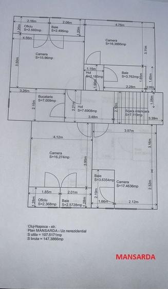 Casă individuală cu 15 camere cu Canalizare în Zorilor