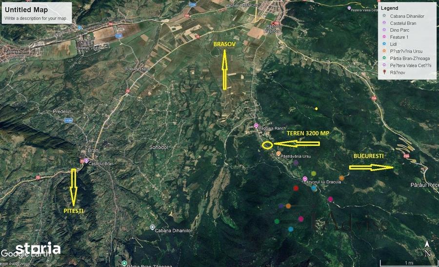 Teren de 3200 mp, în Central