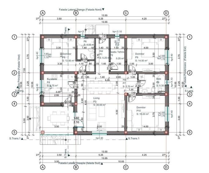Casă cu 4 camere cu Teren 142.5 Mp în Central