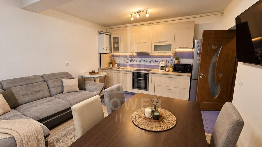 Apartament cu 2 camere semidecomandat, mobilat în Turnișor