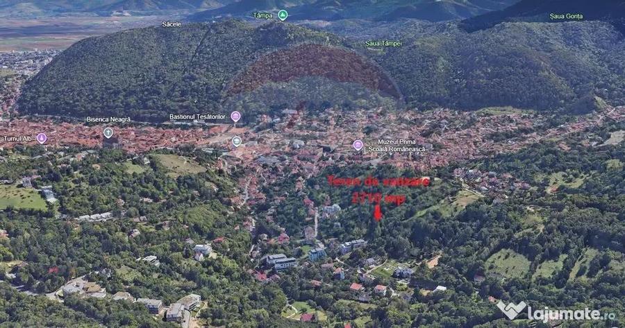 Teren de 2710 mp, în Centrul Istoric