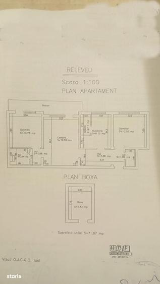Apartament cu 3 camere semidecomandat în Tătărași