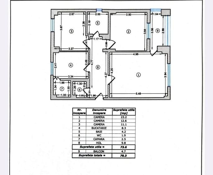 Lujerului Virtutii apartament 3 camere decomandat 2 bai 78 mp - 10