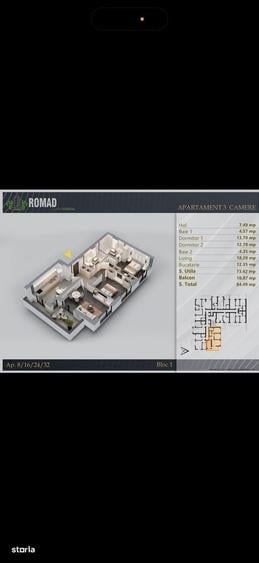 Apartament 3 camere84,49 mp|Compartimentare excelenta | Premium - 7