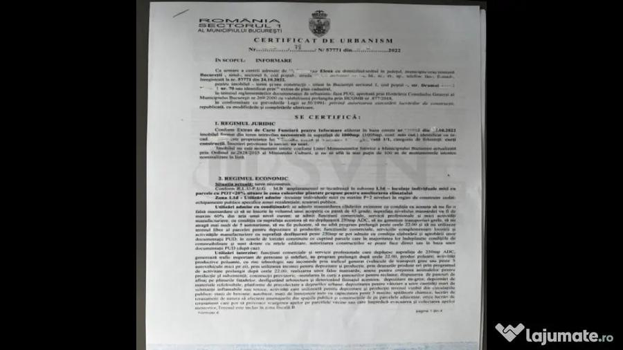Teren în Sisești