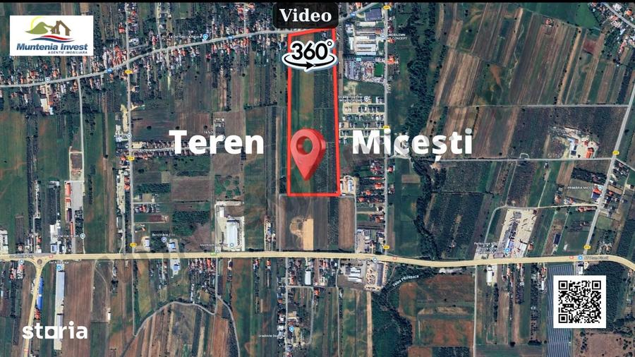 Teren de 2500 mp, în Mărăcineni