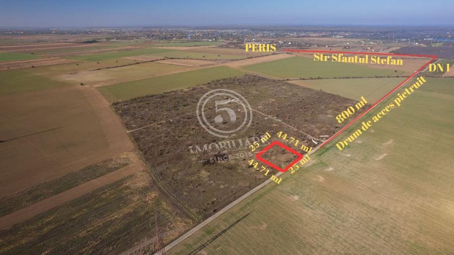 Teren Construcții intravilan de 1118 mp, în Periș