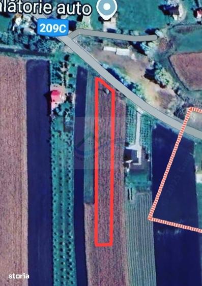 Teren de 3300 mp, în Moara
