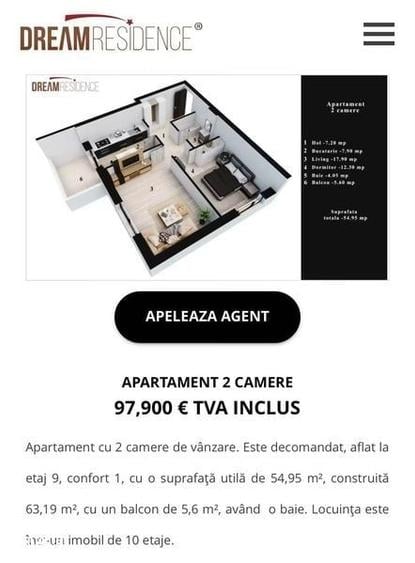 Vand apartament 2 camere/decomandat sector 5 - 1