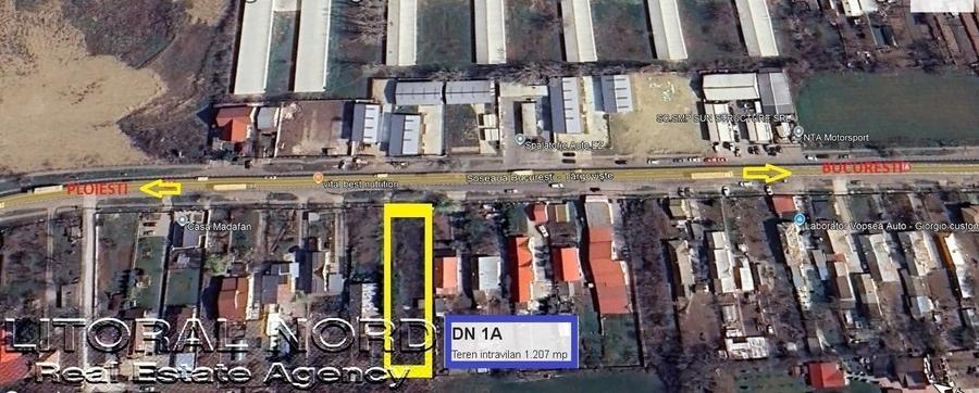 Teren Construcții intravilan de 1207 mp, în Crevedia