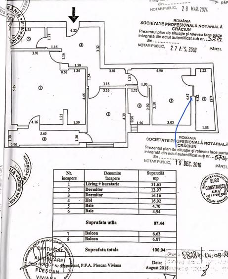 Apartament cu 3 camere decomandat în Bd. Coșbuc