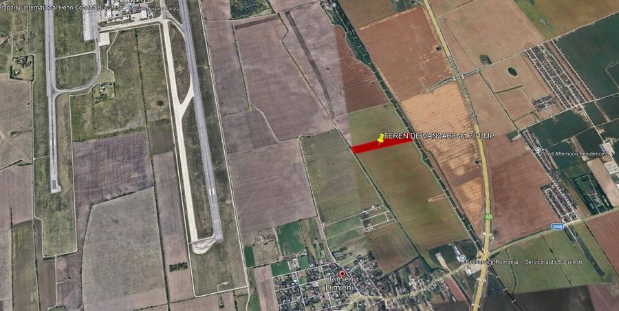 Teren agricol intravilan de 41701 mp, în Dimieni