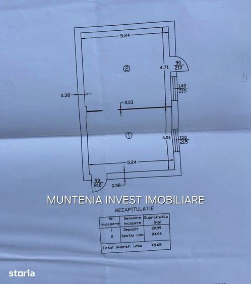 Spațiu comercial, de 45 mp, în Central