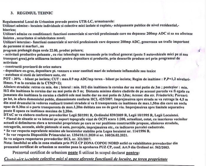 Teren de 1433 mp, în Copou