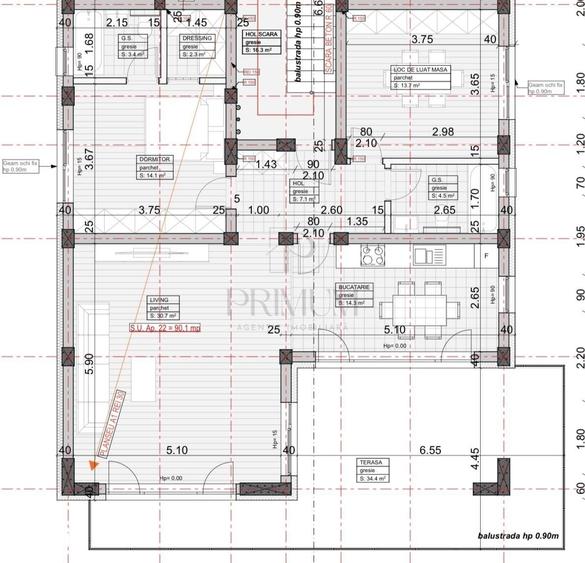 Apartament cu 3 camere în Fratelia