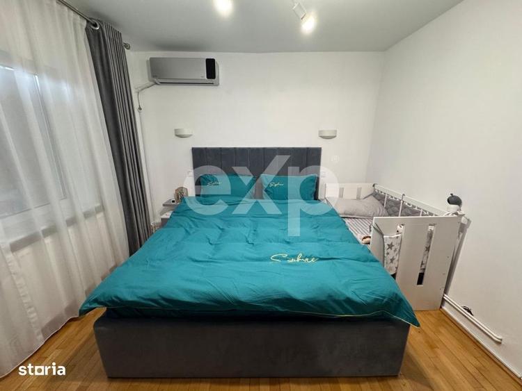Apartament cu 3 camere decomandat, mobilat în Teilor
