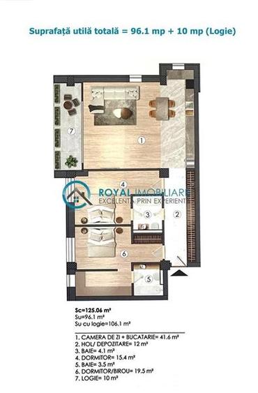 Apartament cu 3 camere decomandat în Autogară