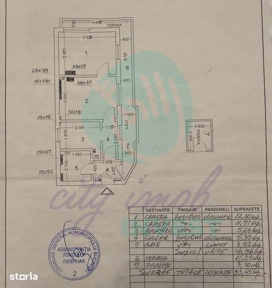Apartament cu 2 camere semidecomandat în Moșilor