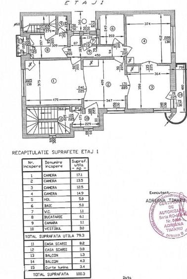 Apartament cu 3 camere decomandat în Centrul Civic